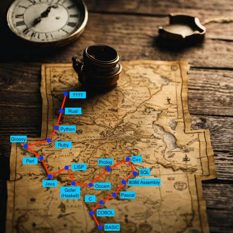 My personal journey through the land of programming languages